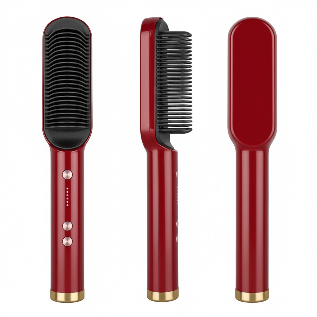 Cepillo Alisador de Pelo Multifuncional Profesional | Cerámica Antiescaldado con Pantalla LED