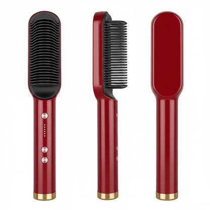 Cepillo Alisador de Pelo Multifuncional Profesional | Cerámica Antiescaldado con Pantalla LED