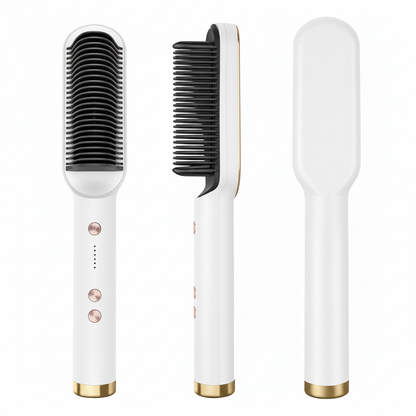 Cepillo Alisador de Pelo Multifuncional Profesional | Cerámica Antiescaldado con Pantalla LED