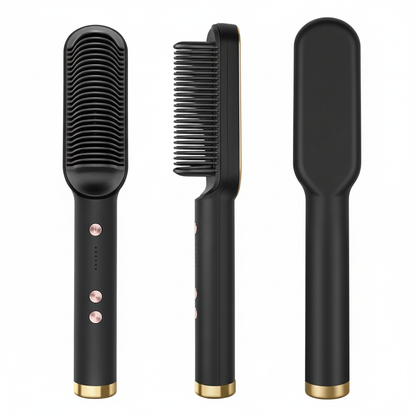 Cepillo Alisador de Pelo Multifuncional Profesional | Cerámica Antiescaldado con Pantalla LED
