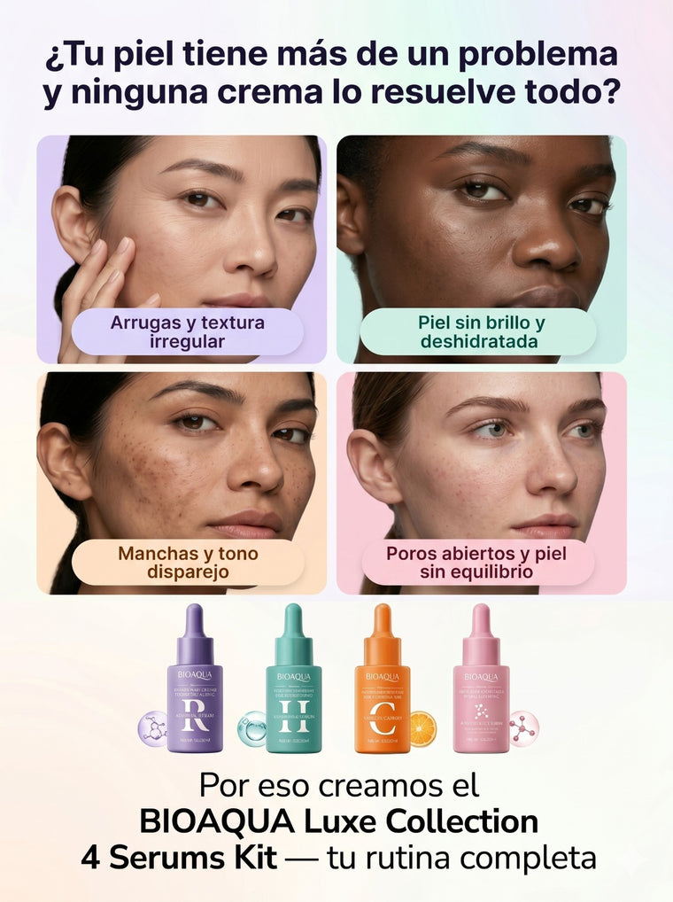 4 serums. Un ritual completo.